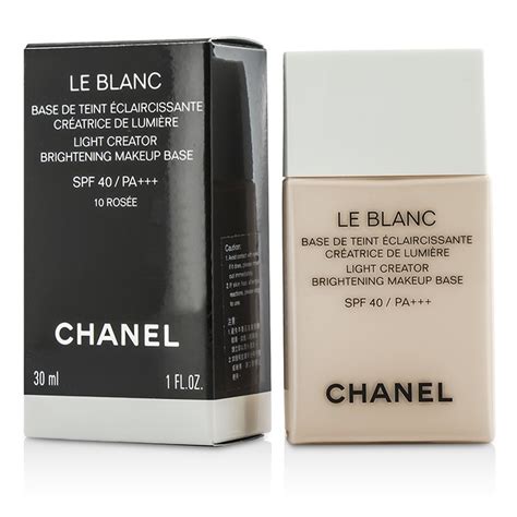 chanel le blanc light creator brightening makeup base